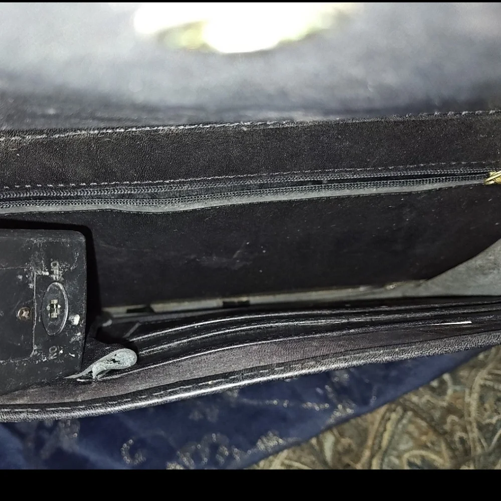 Franklin Covey Leather Crossbody Briefcase
